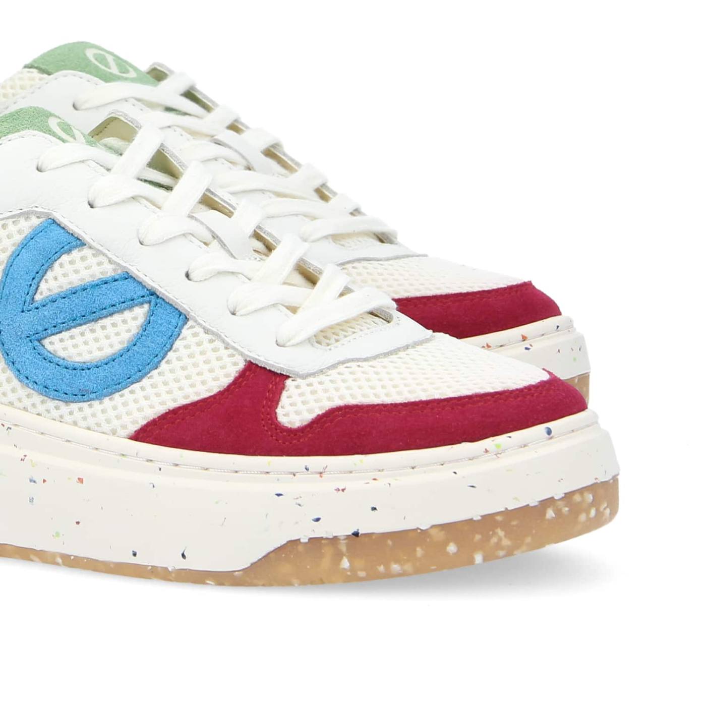 BRIDGET SNEAKER W - SUEDE/RIVA - FUXIA/TURQUOISE/WHT